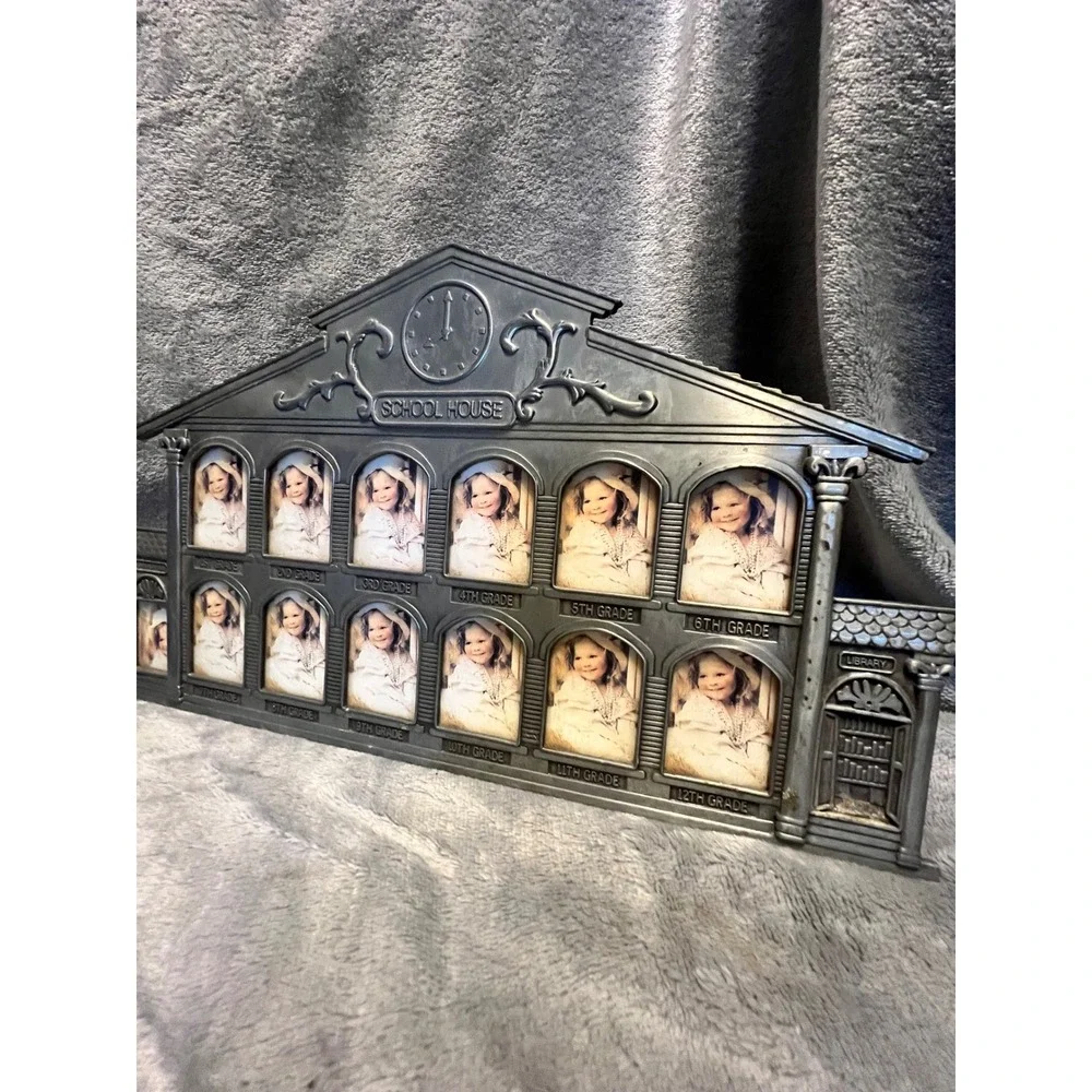 School House 1st to 12th Grade Multi Photo Frame Graduation Display 13 Opening